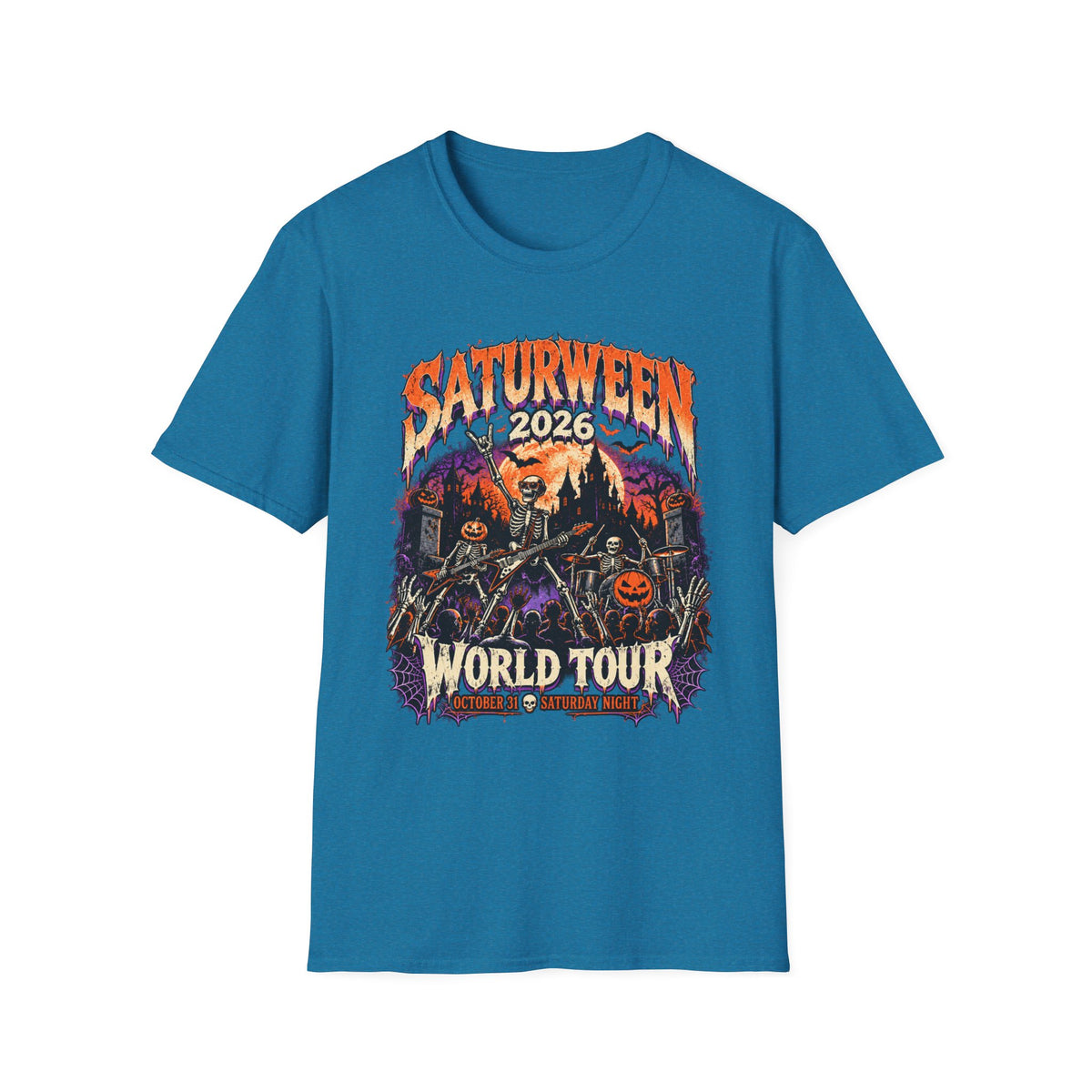 Saturween 2026 World Tour T-Shirt | Halloween Pumpkin Tour Tee