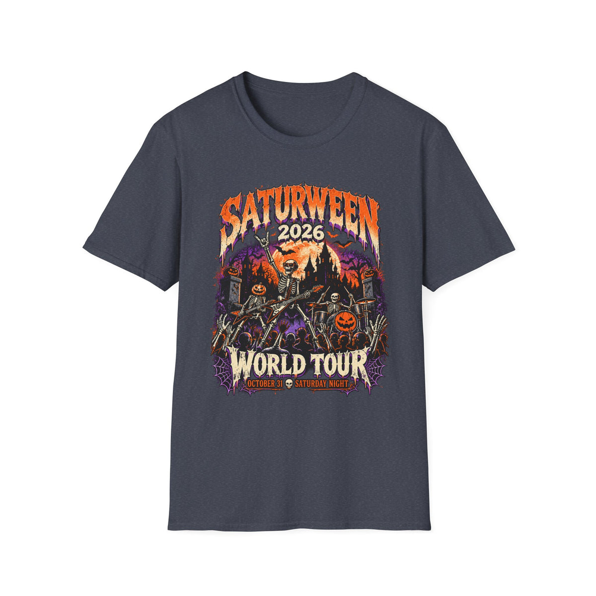 Saturween 2026 World Tour T-Shirt | Halloween Pumpkin Tour Tee