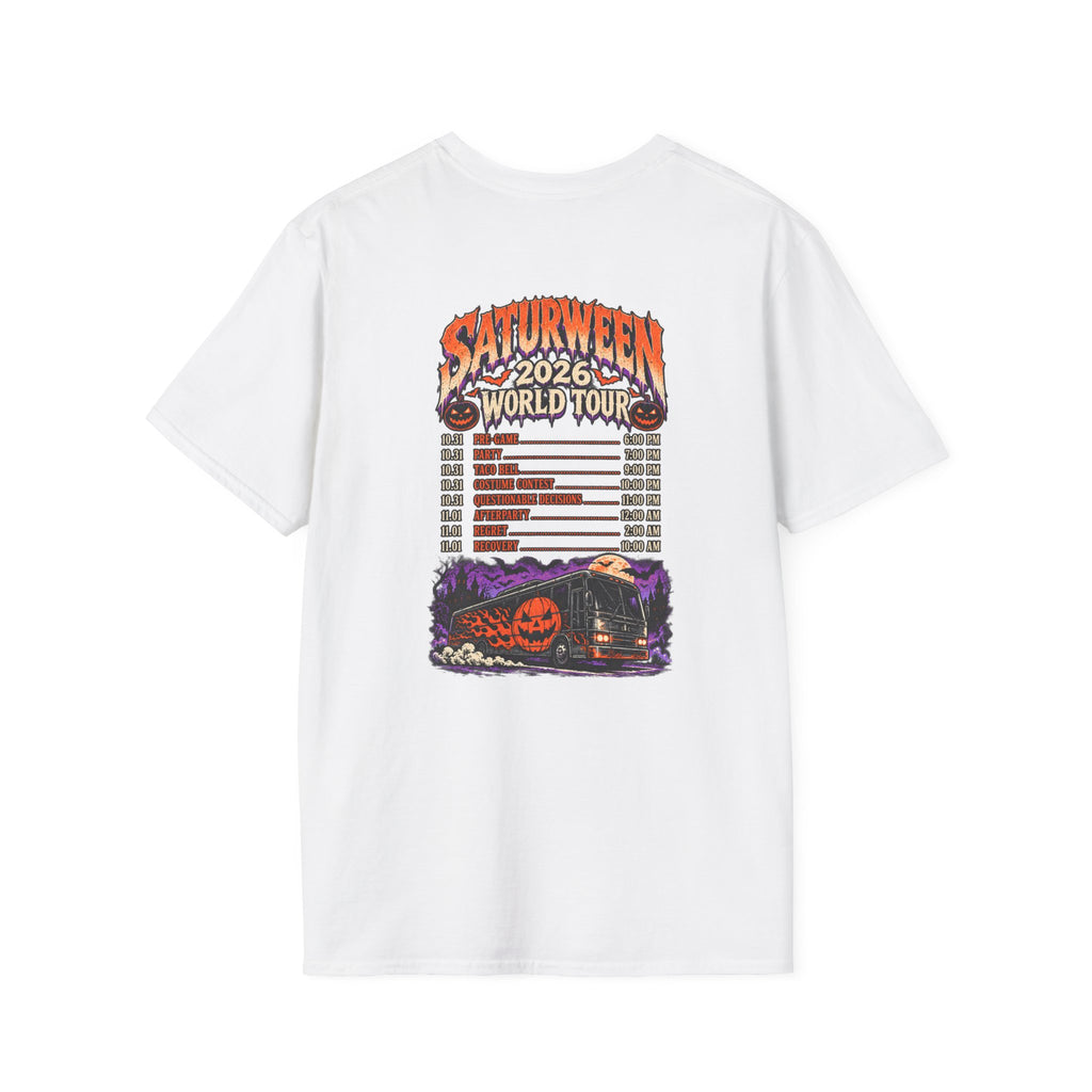 Saturween 2026 World Tour T-Shirt | Halloween Pumpkin Tour Tee