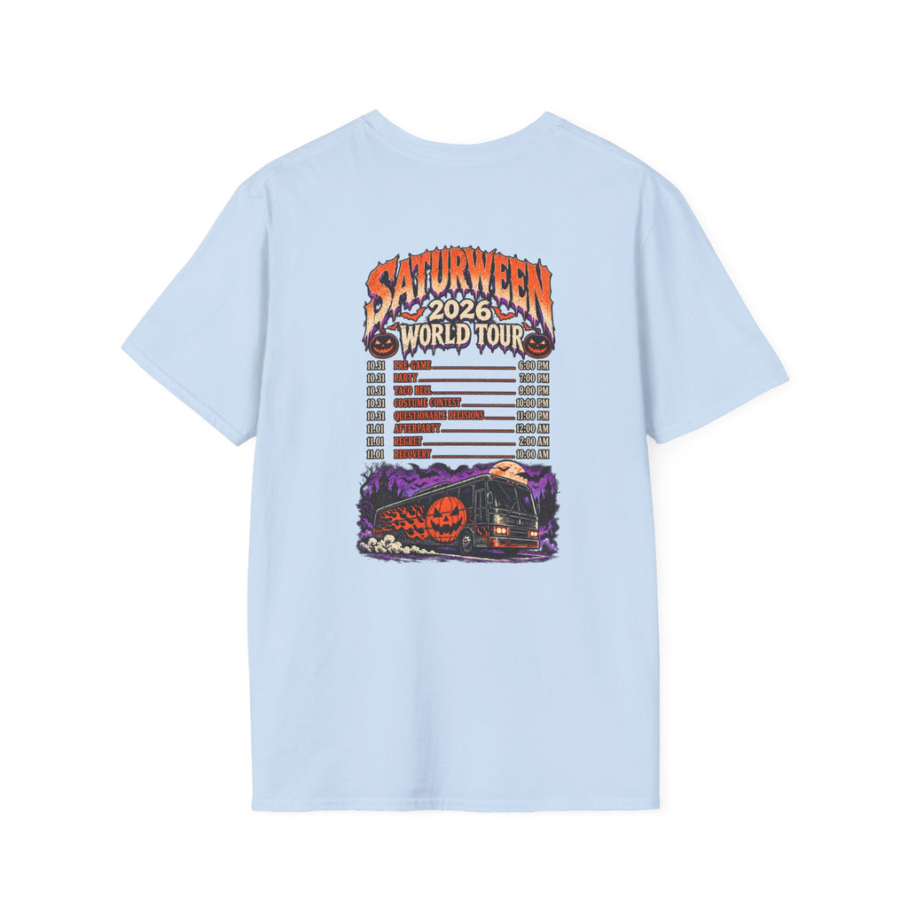 Saturween 2026 World Tour T-Shirt | Halloween Pumpkin Tour Tee