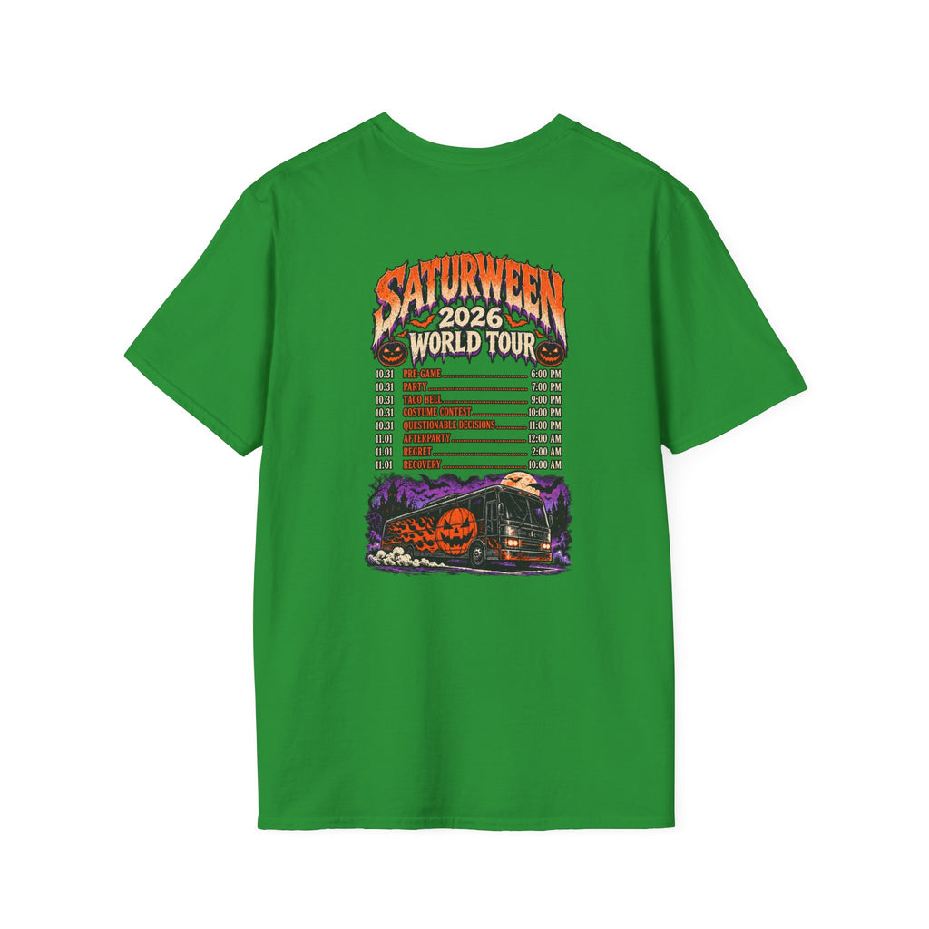 Saturween 2026 World Tour T-Shirt | Halloween Pumpkin Tour Tee