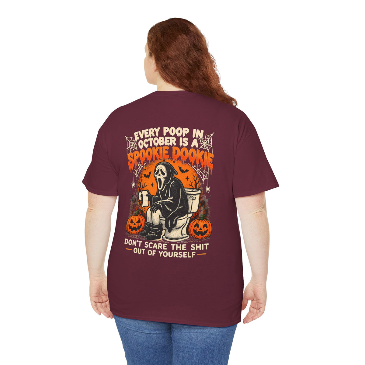 Spooky Dookie Halloween T-Shirt — 'Spookie Dookie' Grim Reaper Pumpkin Tee