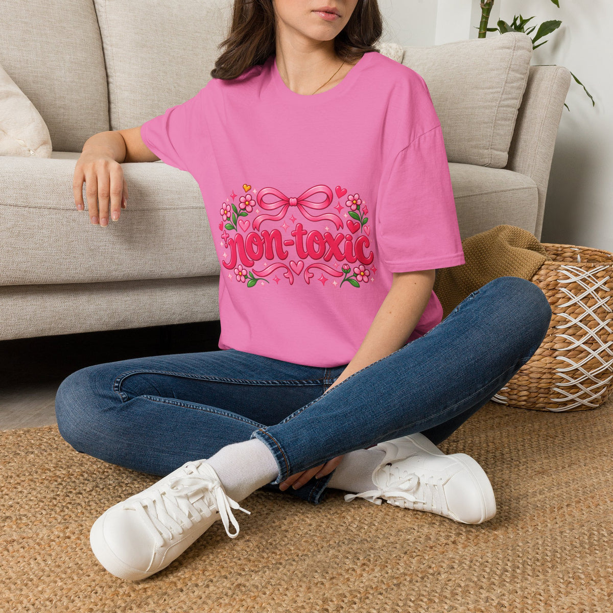 Non-Toxic Pink Graphic T-Shirt 🎀💕