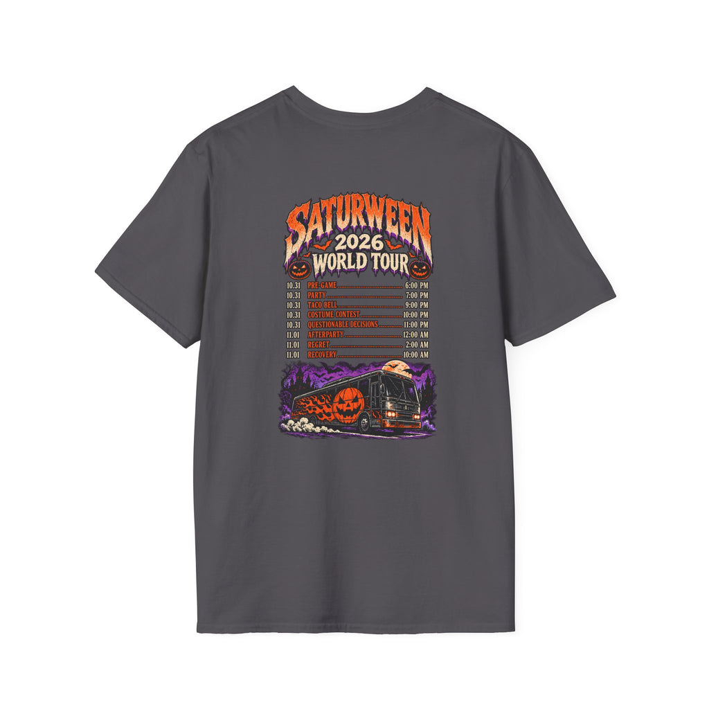 Saturween 2026 World Tour T-Shirt | Halloween Pumpkin Tour Tee