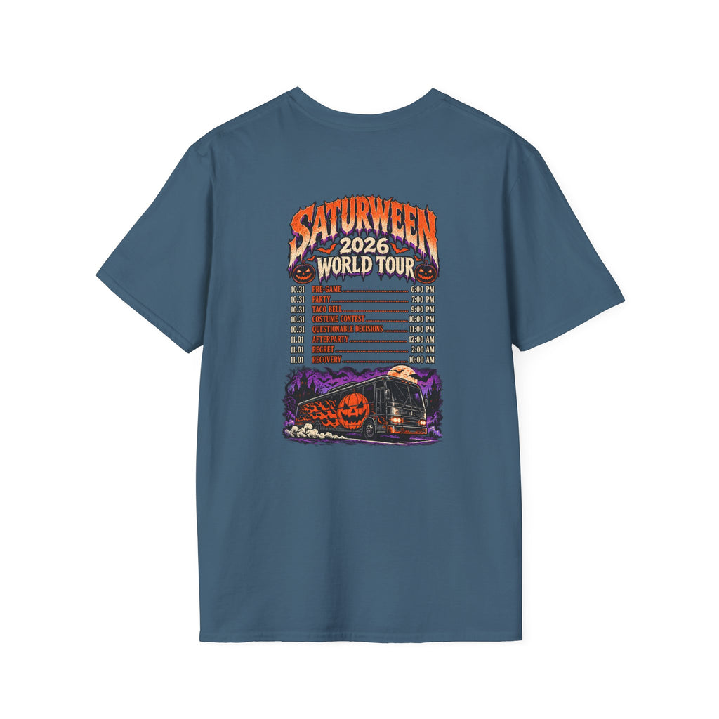 Saturween 2026 World Tour T-Shirt | Halloween Pumpkin Tour Tee