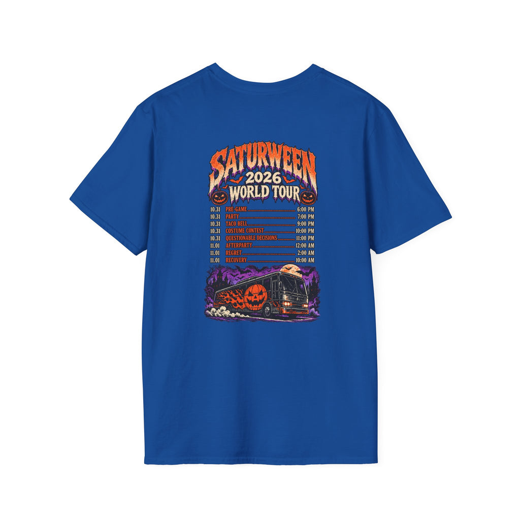 Saturween 2026 World Tour T-Shirt | Halloween Pumpkin Tour Tee