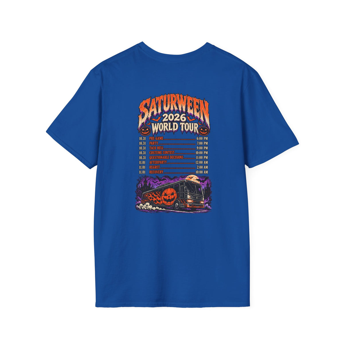Saturween 2026 World Tour T-Shirt | Halloween Pumpkin Tour Tee