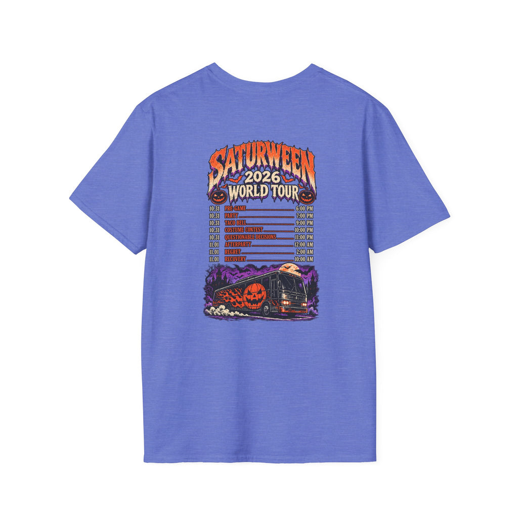Saturween 2026 World Tour T-Shirt | Halloween Pumpkin Tour Tee