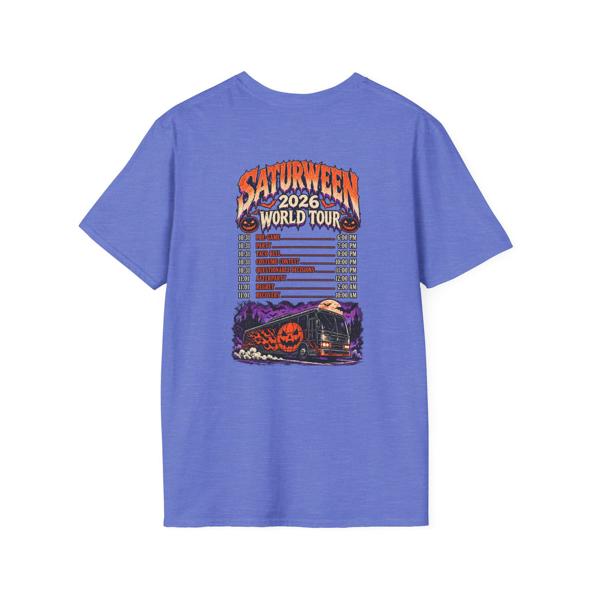 Saturween 2026 World Tour T-Shirt | Halloween Pumpkin Tour Tee