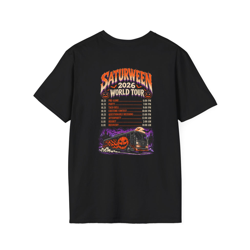 Saturween 2026 World Tour T-Shirt | Halloween Pumpkin Tour Tee