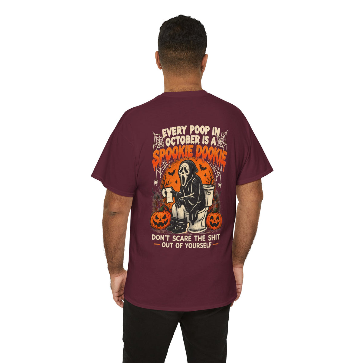 Spooky Dookie Halloween T-Shirt — 'Spookie Dookie' Grim Reaper Pumpkin Tee