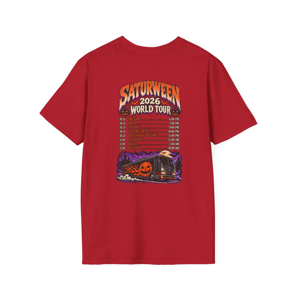 Saturween 2026 World Tour T-Shirt | Halloween Pumpkin Tour Tee