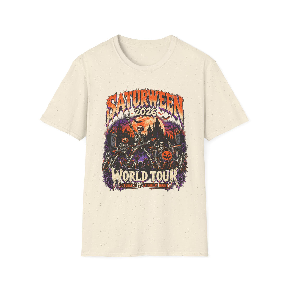 Saturween 2026 World Tour T-Shirt | Halloween Pumpkin Tour Tee
