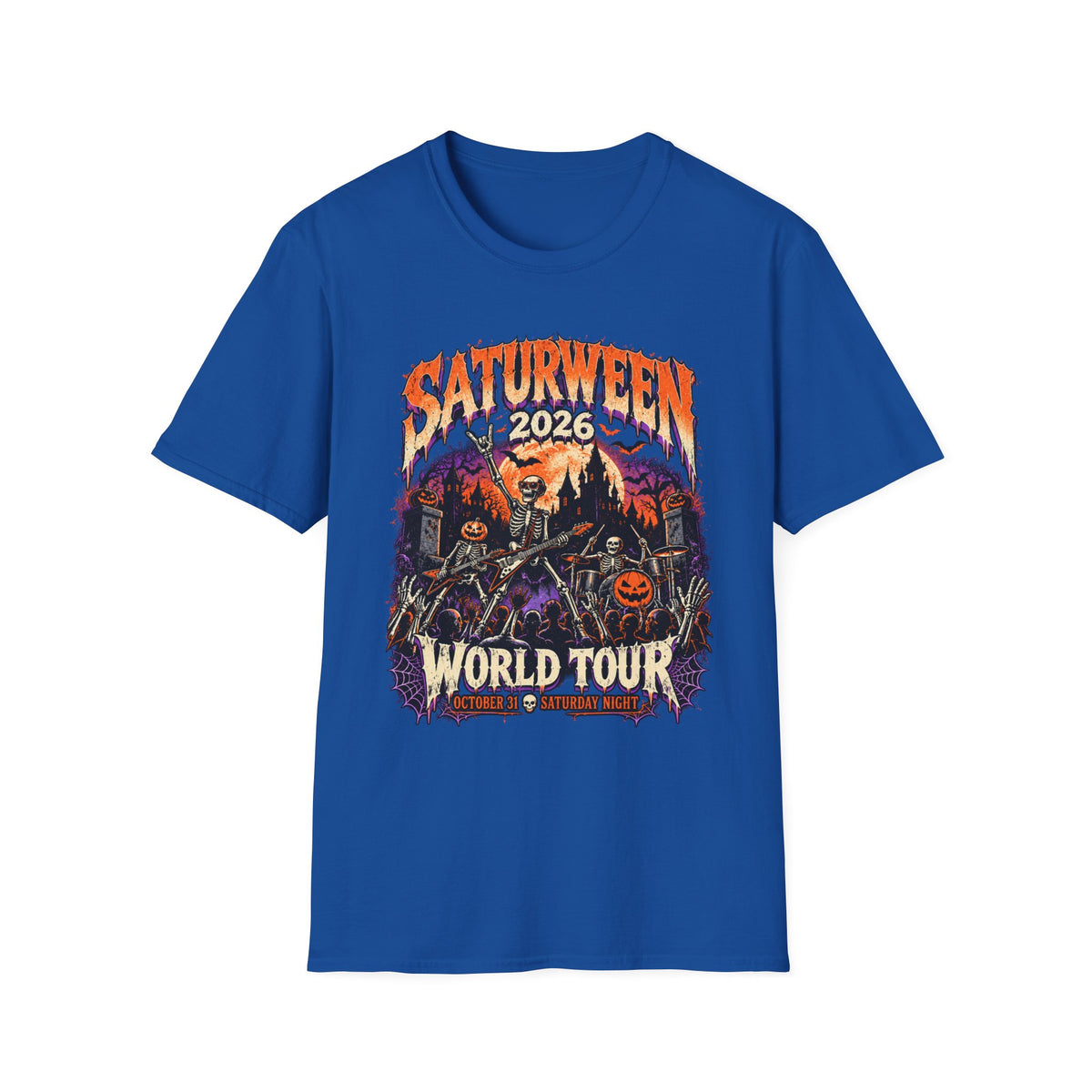Saturween 2026 World Tour T-Shirt | Halloween Pumpkin Tour Tee