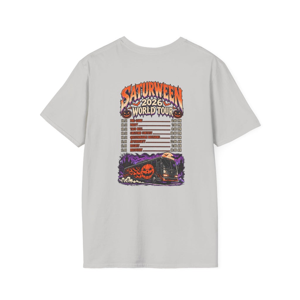 Saturween 2026 World Tour T-Shirt | Halloween Pumpkin Tour Tee