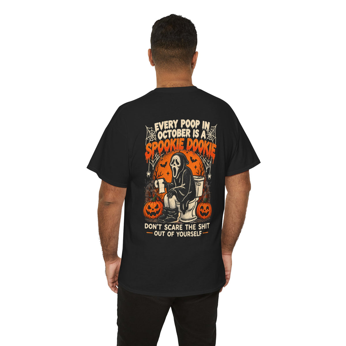 Spooky Dookie Halloween T-Shirt — 'Spookie Dookie' Grim Reaper Pumpkin Tee