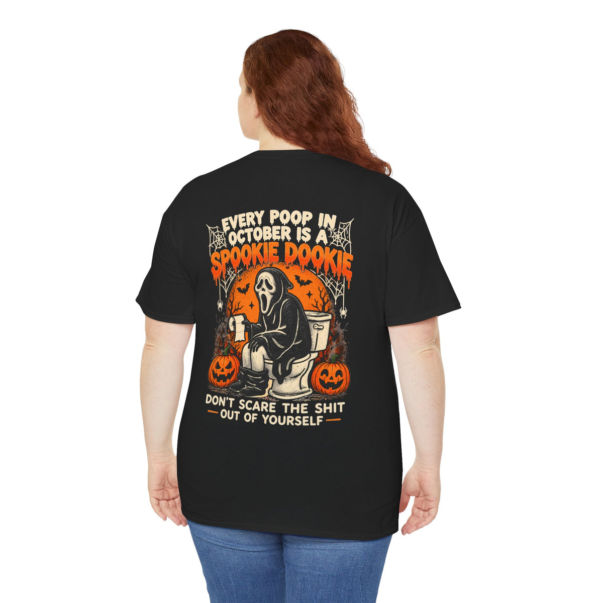 Spooky Dookie Halloween T-Shirt — 'Spookie Dookie' Grim Reaper Pumpkin Tee