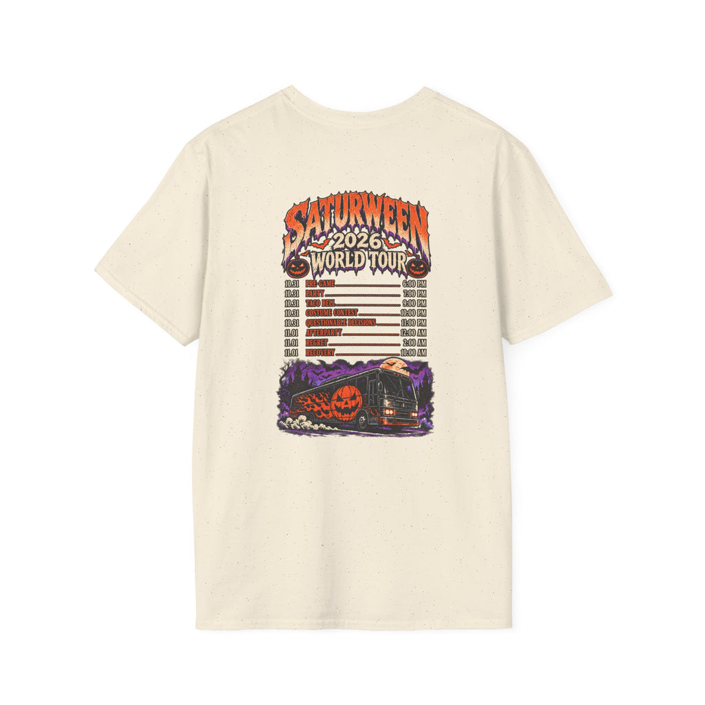Saturween 2026 World Tour T-Shirt | Halloween Pumpkin Tour Tee