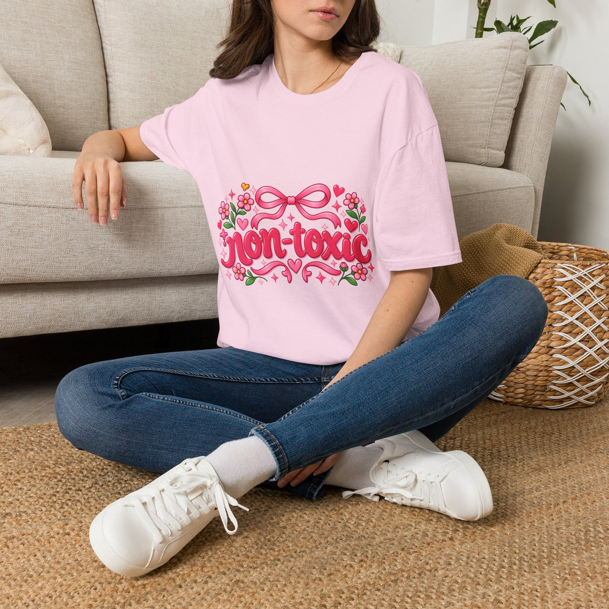 Non-Toxic Pink Graphic T-Shirt 🎀💕