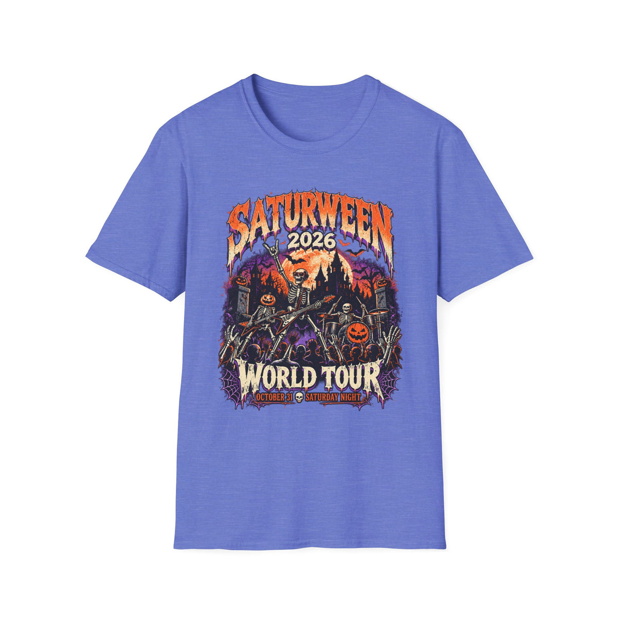 Saturween 2026 World Tour T-Shirt | Halloween Pumpkin Tour Tee