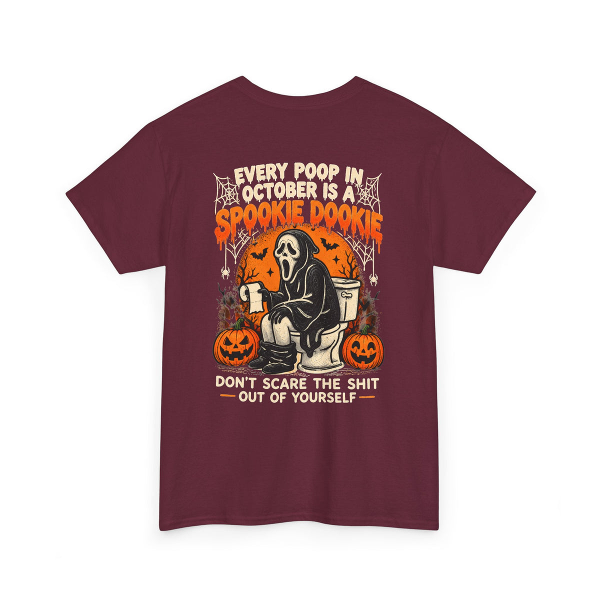 Spooky Dookie Halloween T-Shirt — 'Spookie Dookie' Grim Reaper Pumpkin Tee