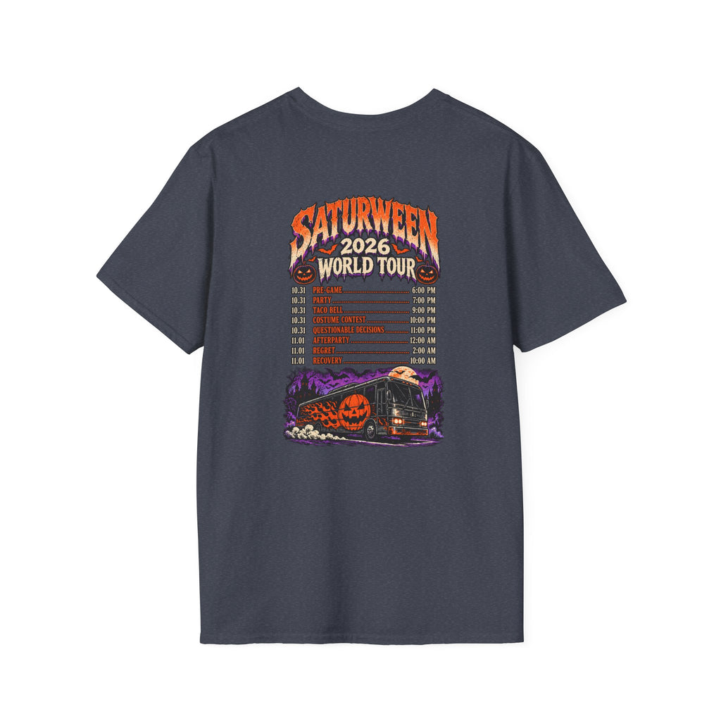 Saturween 2026 World Tour T-Shirt | Halloween Pumpkin Tour Tee