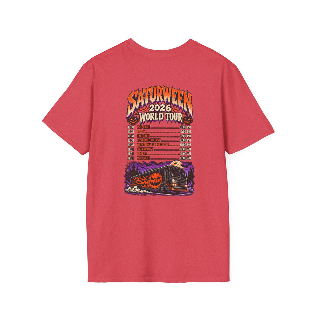 Saturween 2026 World Tour T-Shirt | Halloween Pumpkin Tour Tee
