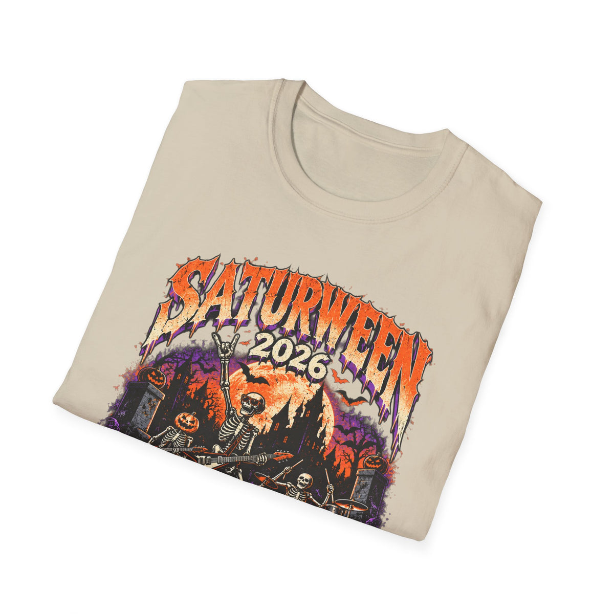 Saturween 2026 World Tour T-Shirt | Halloween Pumpkin Tour Tee
