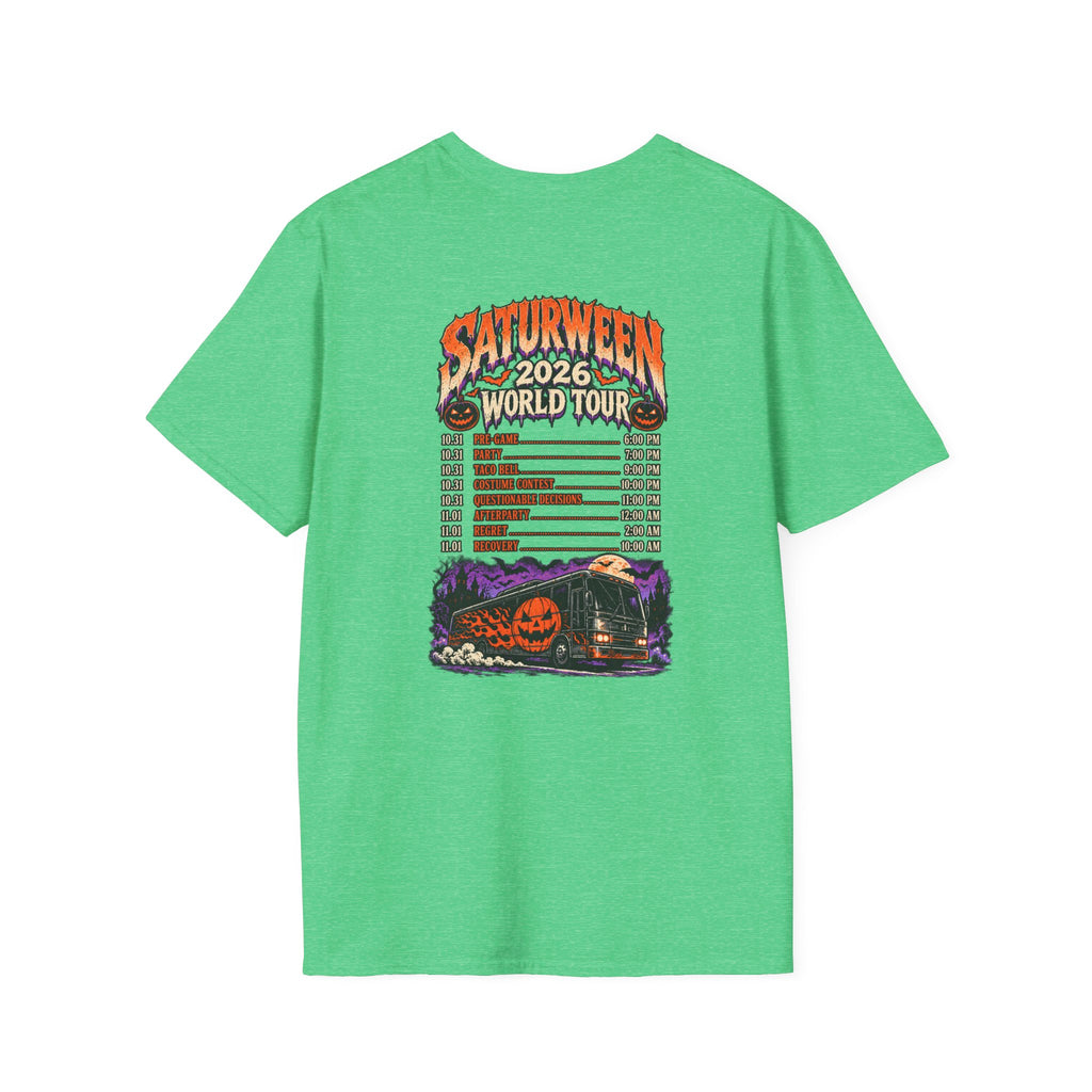 Saturween 2026 World Tour T-Shirt | Halloween Pumpkin Tour Tee