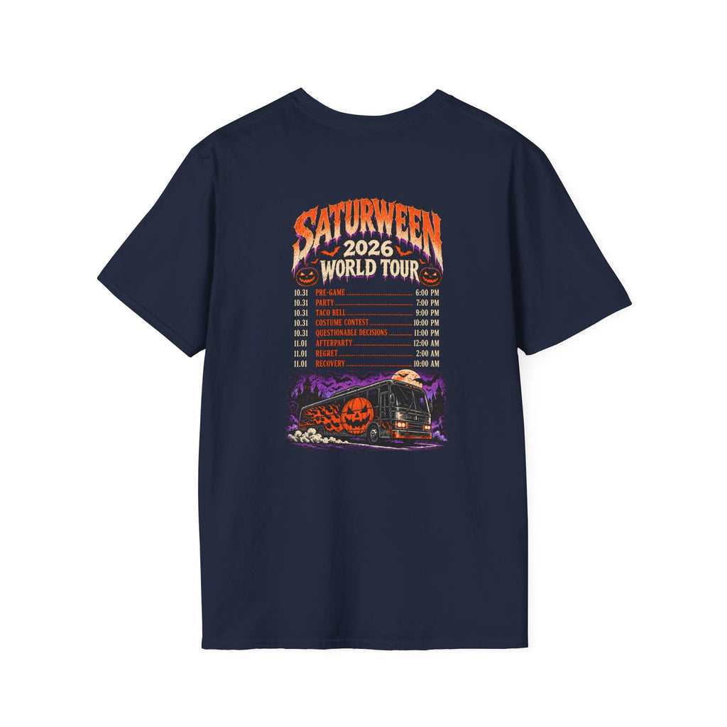 Saturween 2026 World Tour T-Shirt | Halloween Pumpkin Tour Tee