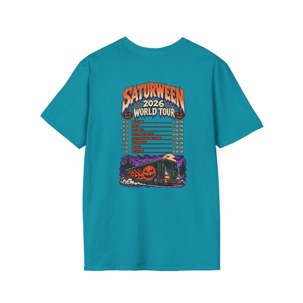 Saturween 2026 World Tour T-Shirt | Halloween Pumpkin Tour Tee
