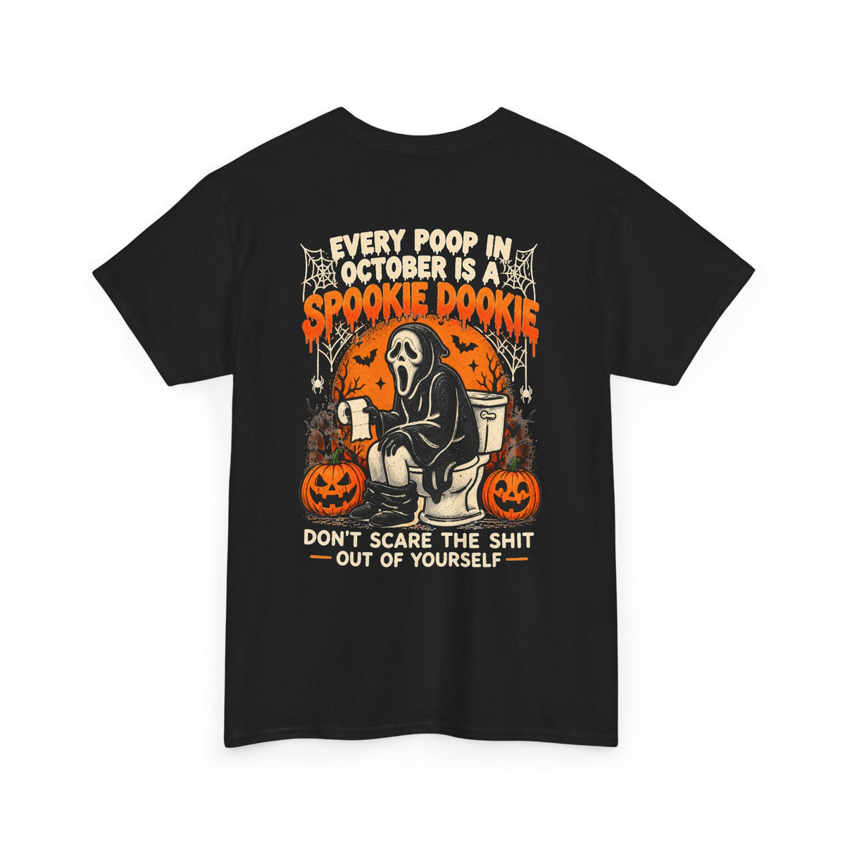 Spooky Dookie Halloween T-Shirt — 'Spookie Dookie' Grim Reaper Pumpkin Tee