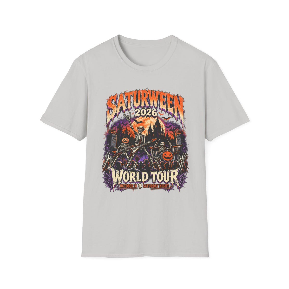 Saturween 2026 World Tour T-Shirt | Halloween Pumpkin Tour Tee