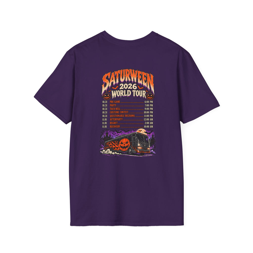 Saturween 2026 World Tour T-Shirt | Halloween Pumpkin Tour Tee